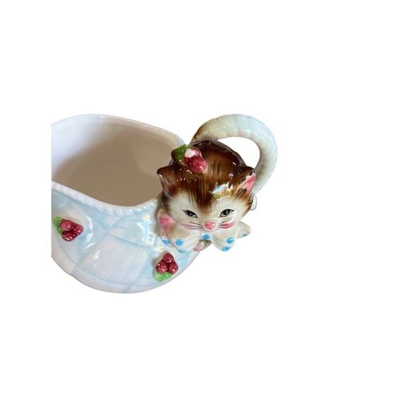 Vintage Kitty Creamer Anthropomorphic Kitschy Kitten Cat Collectible‎ Coffee - Picture 13 of 13
